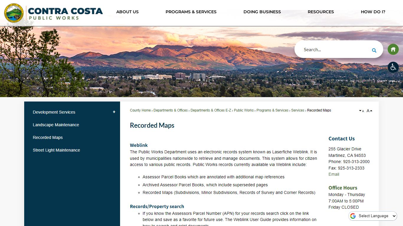 Records | Contra Costa County, CA Official Website